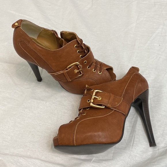 Vintage, peep toe bootie stiletto - Picture 3 of 3